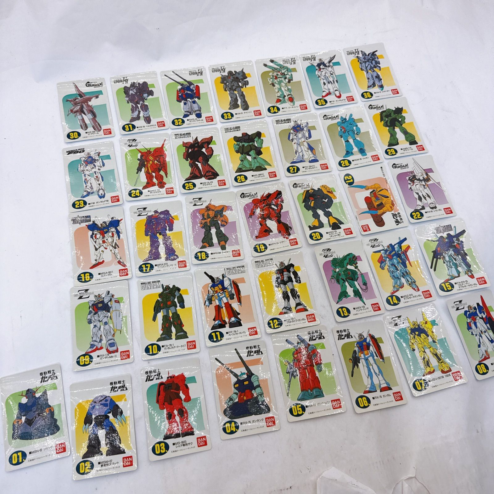 ガンプラキャンペーンクイズステッカー 全４５種　コンプ バンダイ 1991 ガンプラ購入キャンペーン ガンダム・クイズ ステッカー