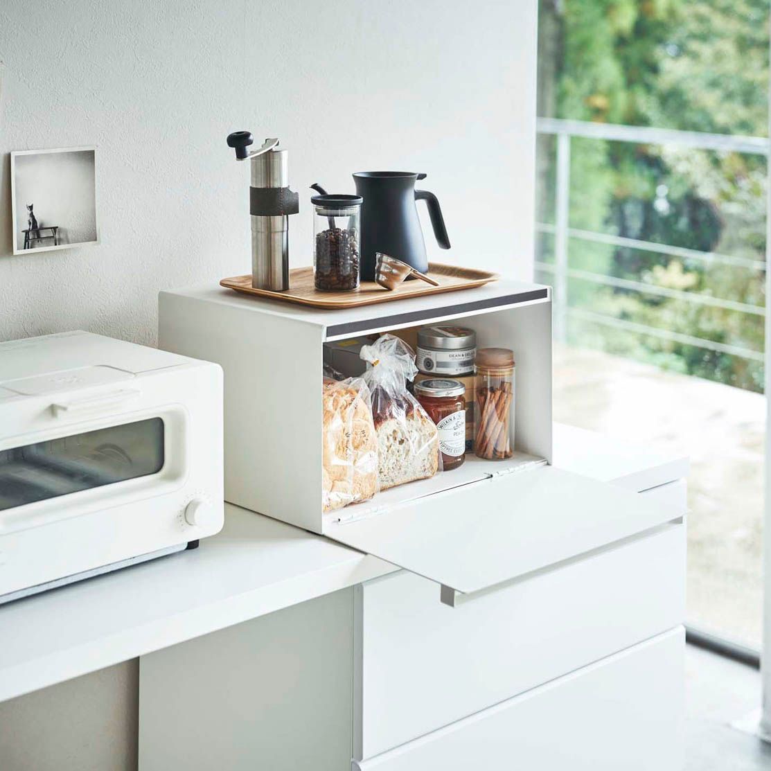 パンケース 山崎実業 tower タワー ブレッドケース ホワイト SPORTUS