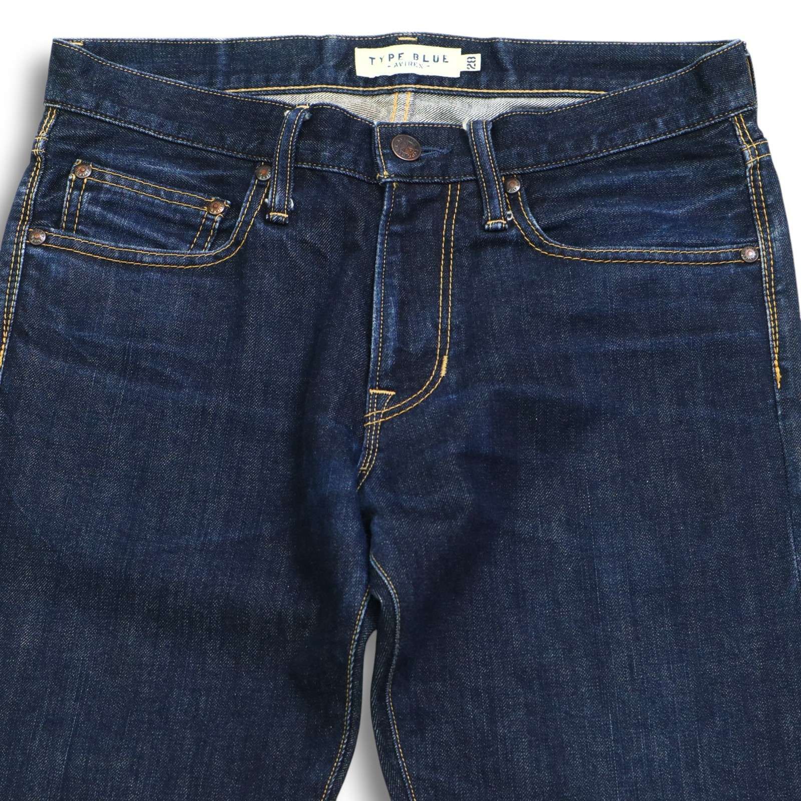 AVIREX アヴィレックス TYPE BLUE 通年 インディゴ☆ ストレート 