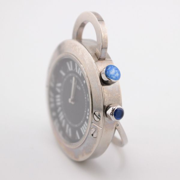 CARTIER/カルティエ サントスラウンド クォーツ トラベルクロック 2754