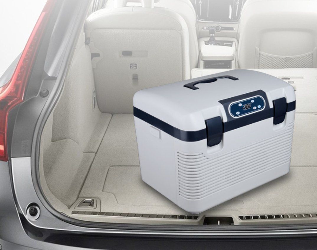車載冷蔵庫 19L ポータブル冷蔵庫 -10℃～+65℃調整 持ち運べる