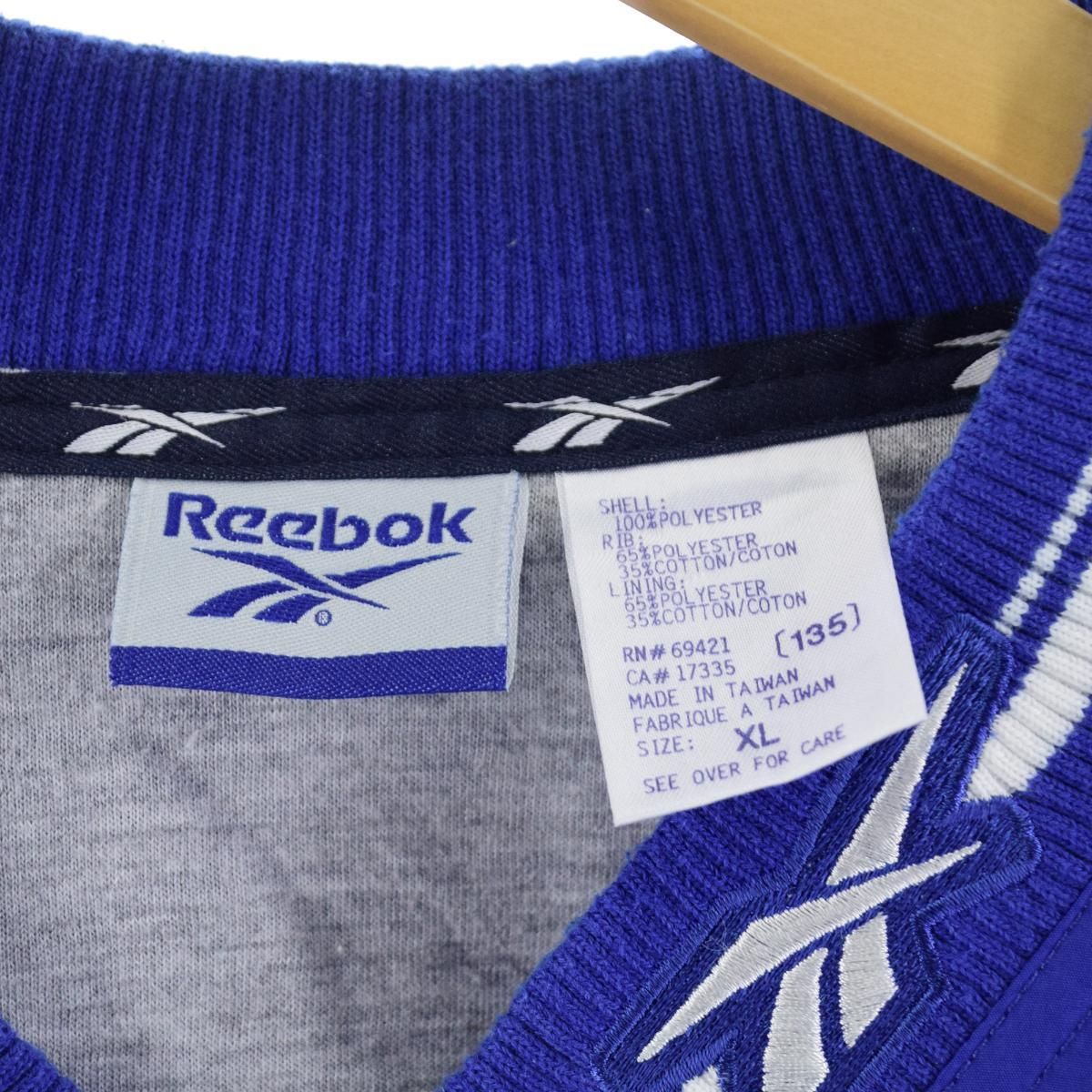 90年代 リーボック Reebok Vネック ナイロンプルオーバー メンズXXL ヴィンテージ /eaa31046690年代ランク