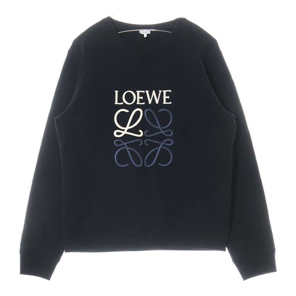 【最終値下げ】LOEWE ロゴスウェット トレーナー LOEWE (ロエベ) Sweatshirt アナグラム ロゴ刺繍 クルーネック