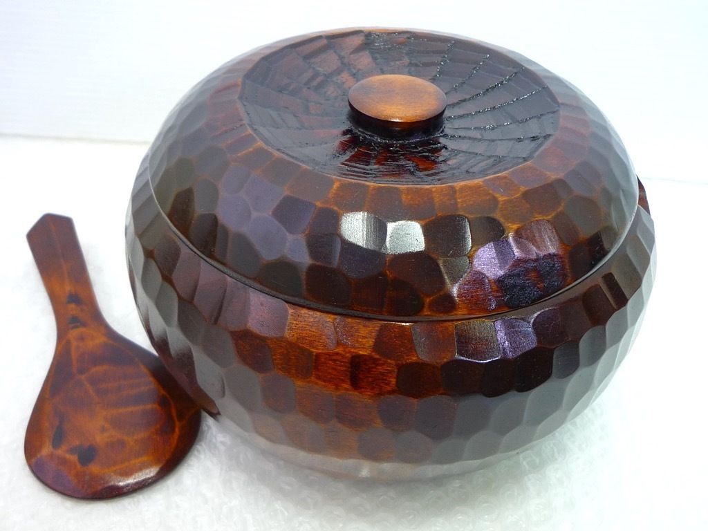 【新品未使用】讃岐彫 香川の漆器『独楽塗（こまぬり）の栞』 鉢1個 椀5個セット 新品未使用】讃岐彫 香川の漆器『独楽塗（こまぬり）の栞』 鉢1