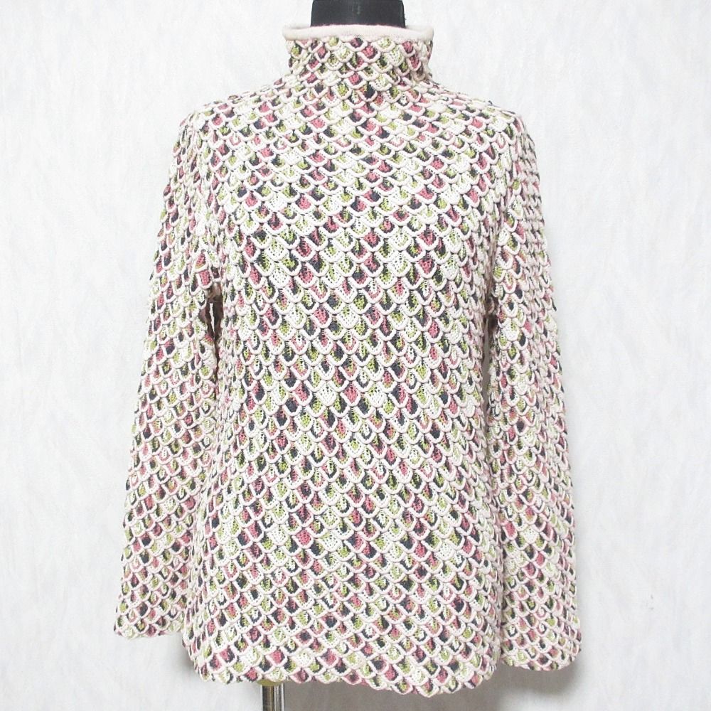 美品 MISSONI ミッソーニ ハイネック 3Dニット セーター サイズ