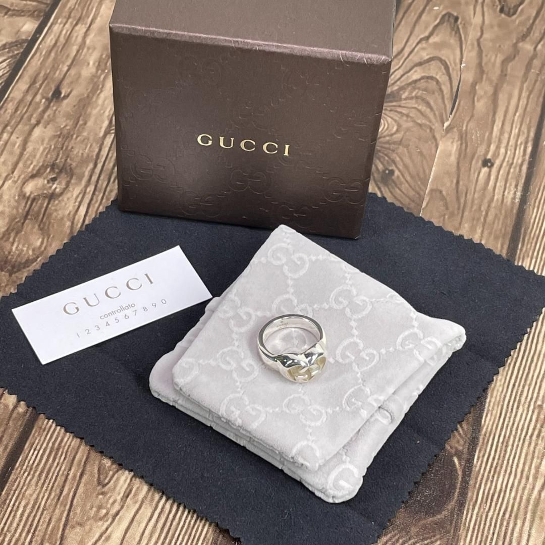 登場! - GUCCI ミケーレ インターロッキング リボン リング - 安い