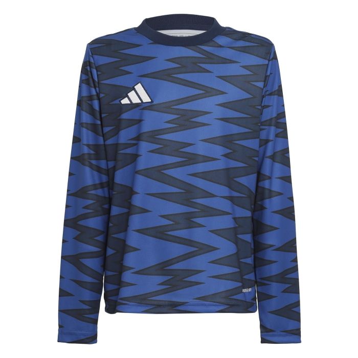 【新品・5営業日で発送】ADIDAS アディダス 43_キッズグラフィックPRシャツナガソデ (KPW47) 色 : BLK／ライトYEL サイズ : J140 