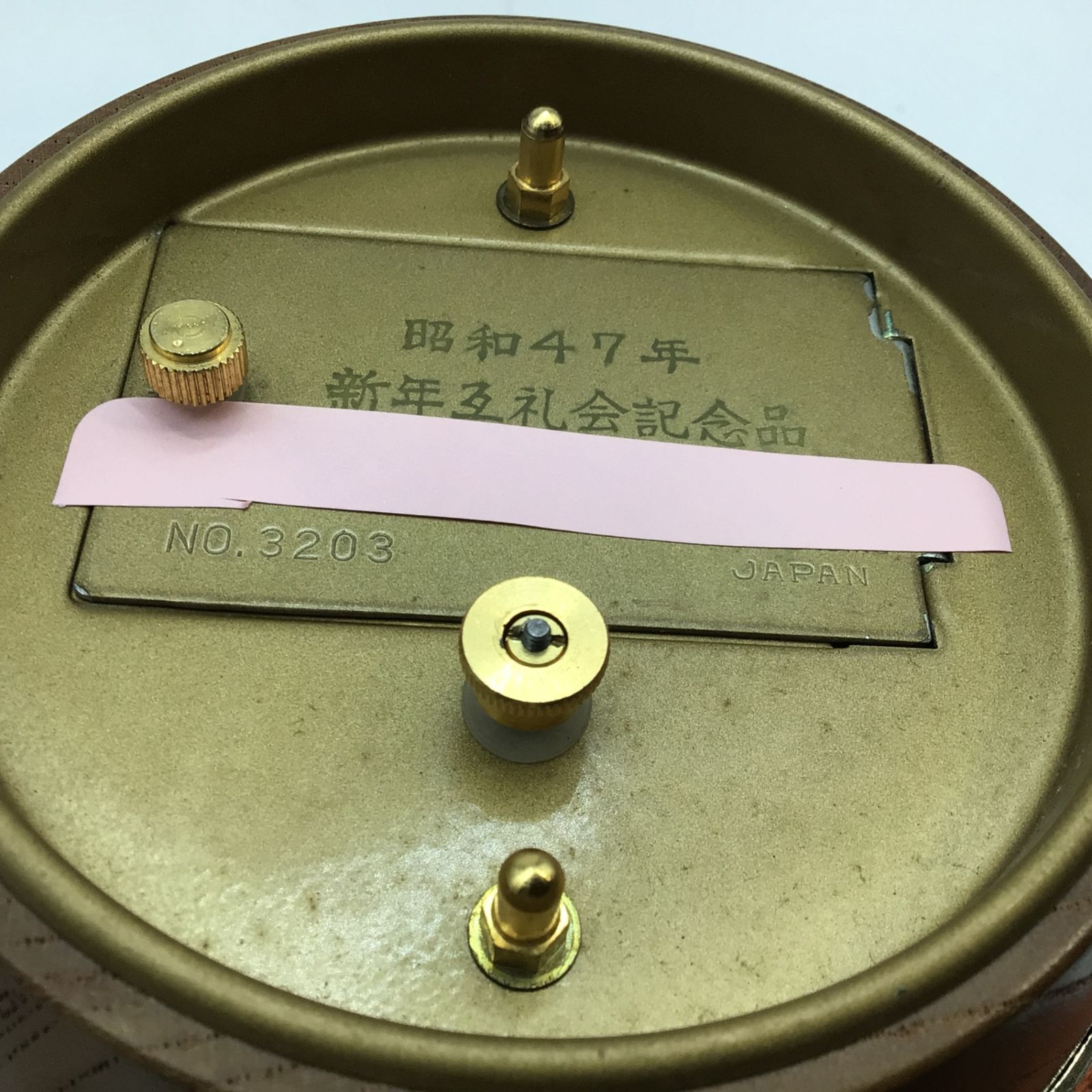 3470 【稼動品】 TOYO/東洋時計 木製 打出の小槌 置き時計 fukuguchi