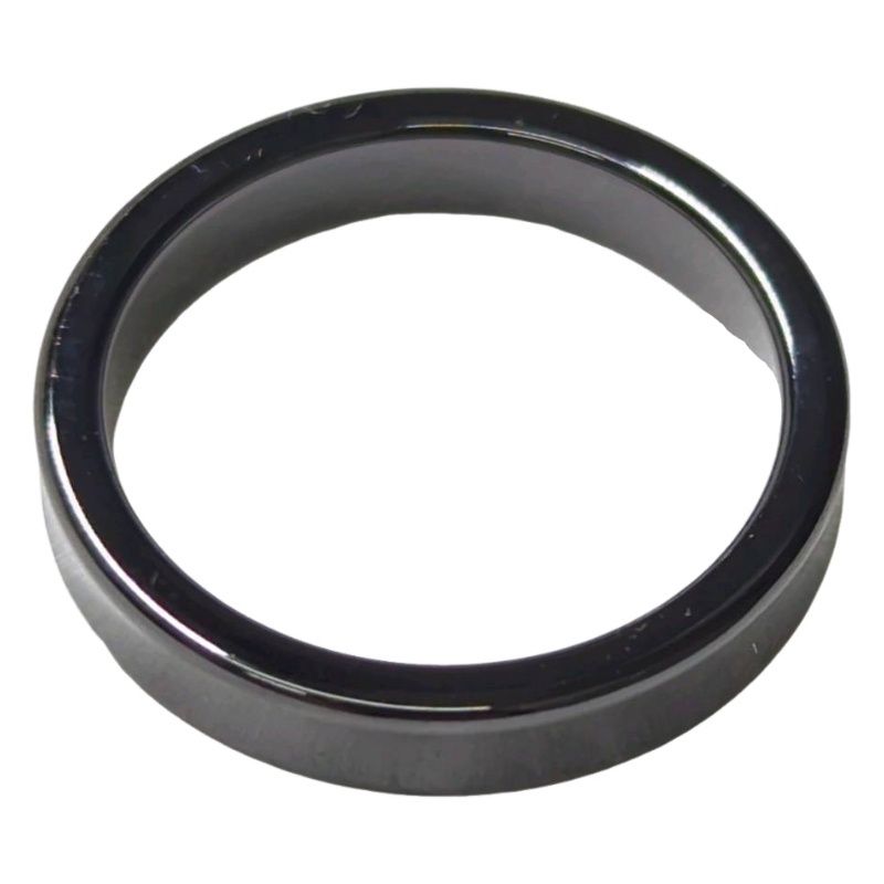 ティファニーブラックチタンナローリング16号　無傷未使用に近い 美品 ティファニー ミッドナイト チタン ブラック ナロー リング