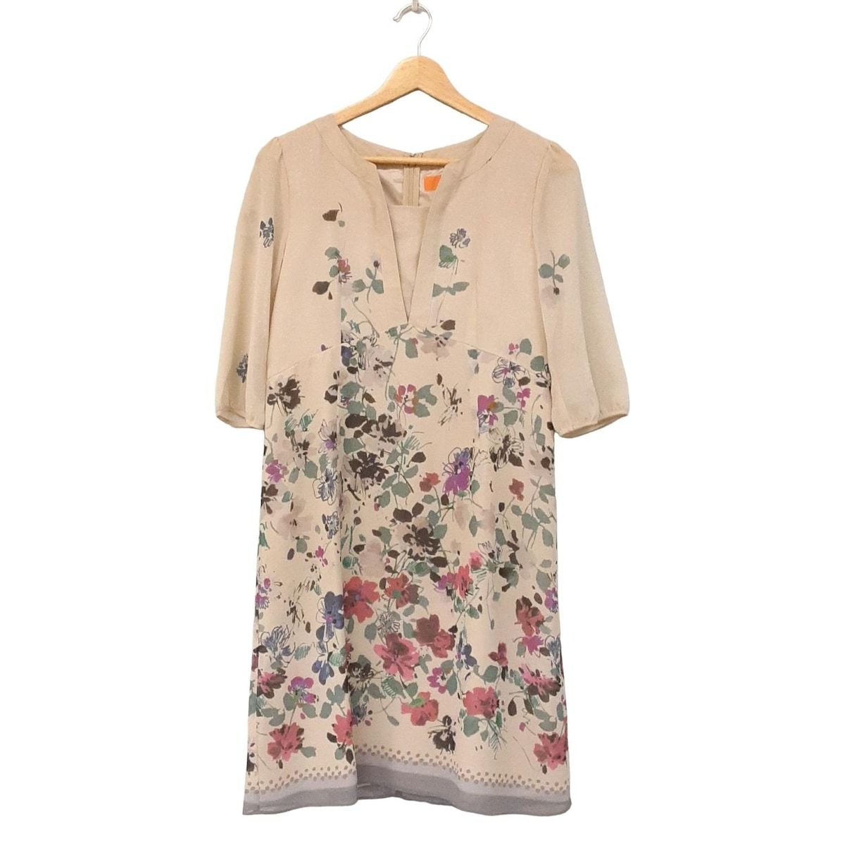 sunauna ひざ丈ワンピース SS～Lサイズ展開/＆yours project】総柄