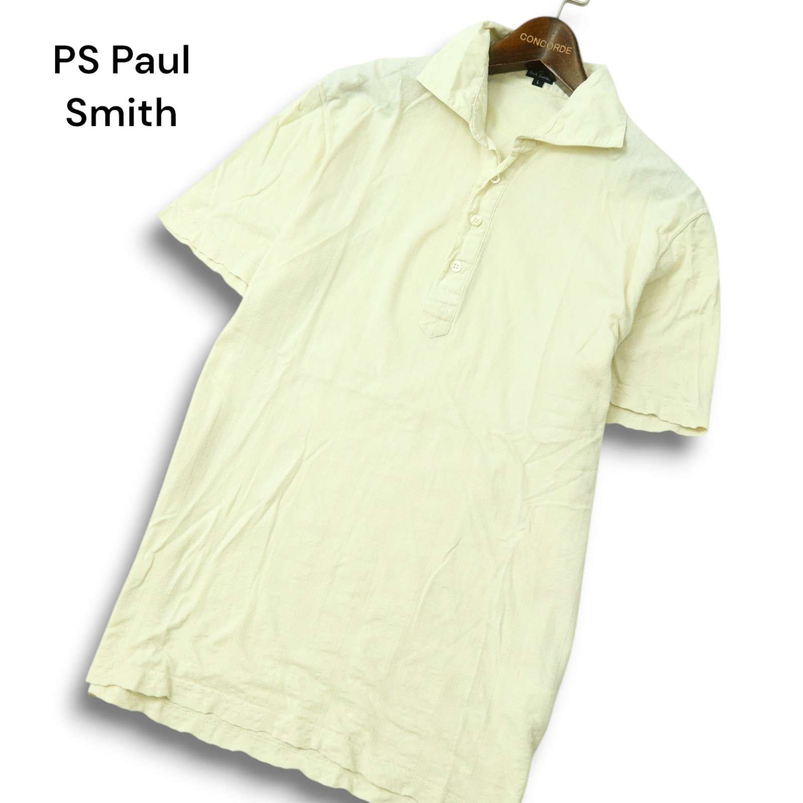 PS Paul Smith ポールスミス 春夏☆ 半袖 ジャガード ポロシャツ Sz.L 
