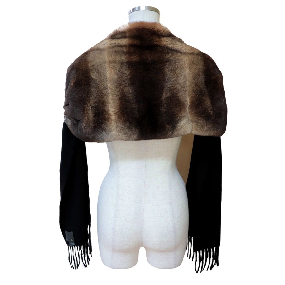 美品】 フェンディ キャンディ ストール シェアード リアルファー  