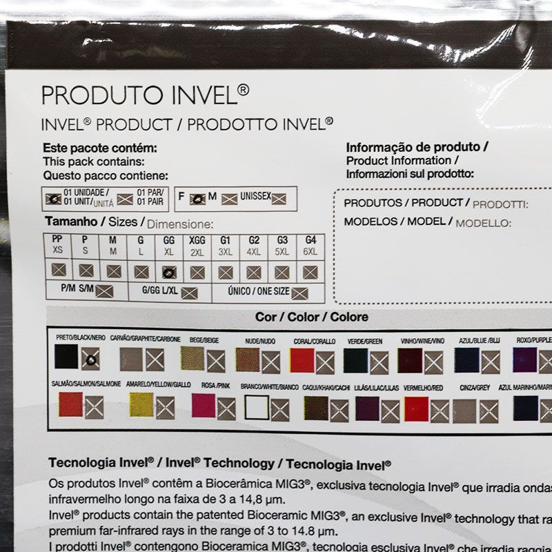 Invel スパッツ（GG）XL ブラック 新品未開封 Invel インヴェル ハイウエストスパッツ GG/XL レディース