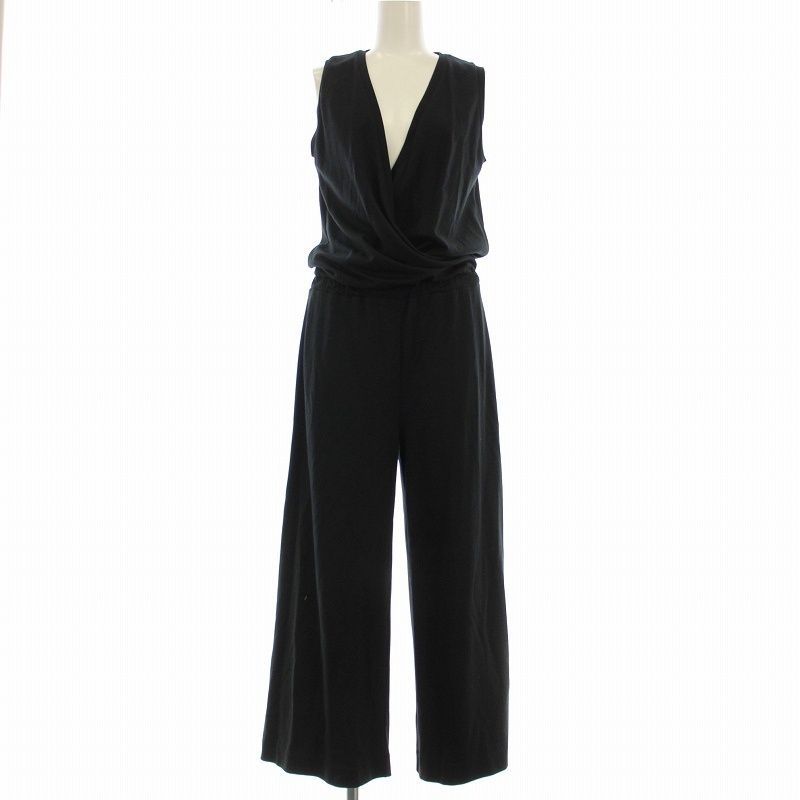 セオリー　Vネックノースリーブオールインワン　黒　サイズ0 セオリー Theory NEW. RUBRIC WRAP.BODYSUIT オールインワン