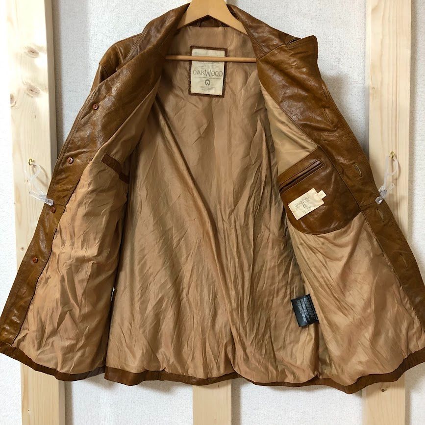 OAKWOOD レザージャケット レザーシャツジャケット vintage メンズ XXL 