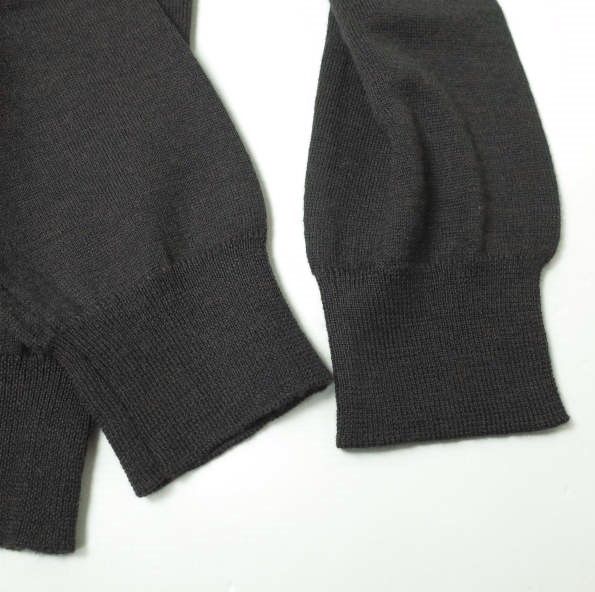 【美品】ビームスF イタリア製 21G モックネックニット チャコール 48 美品】ビームスF イタリア製 21G モックネックニット チャコール