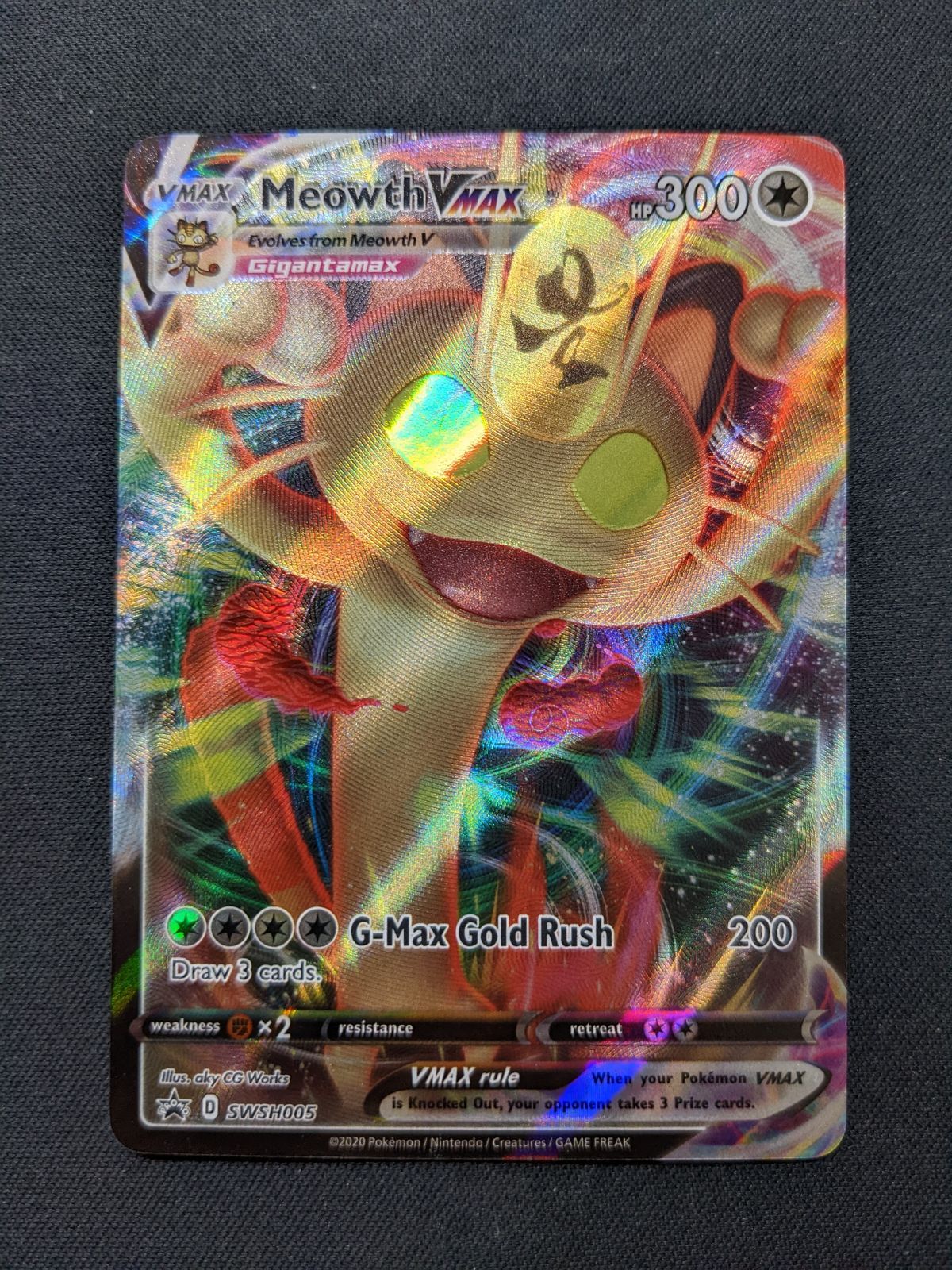 ポケモンカードゲーム 英語版 ニャースVmax プロモ 正規品