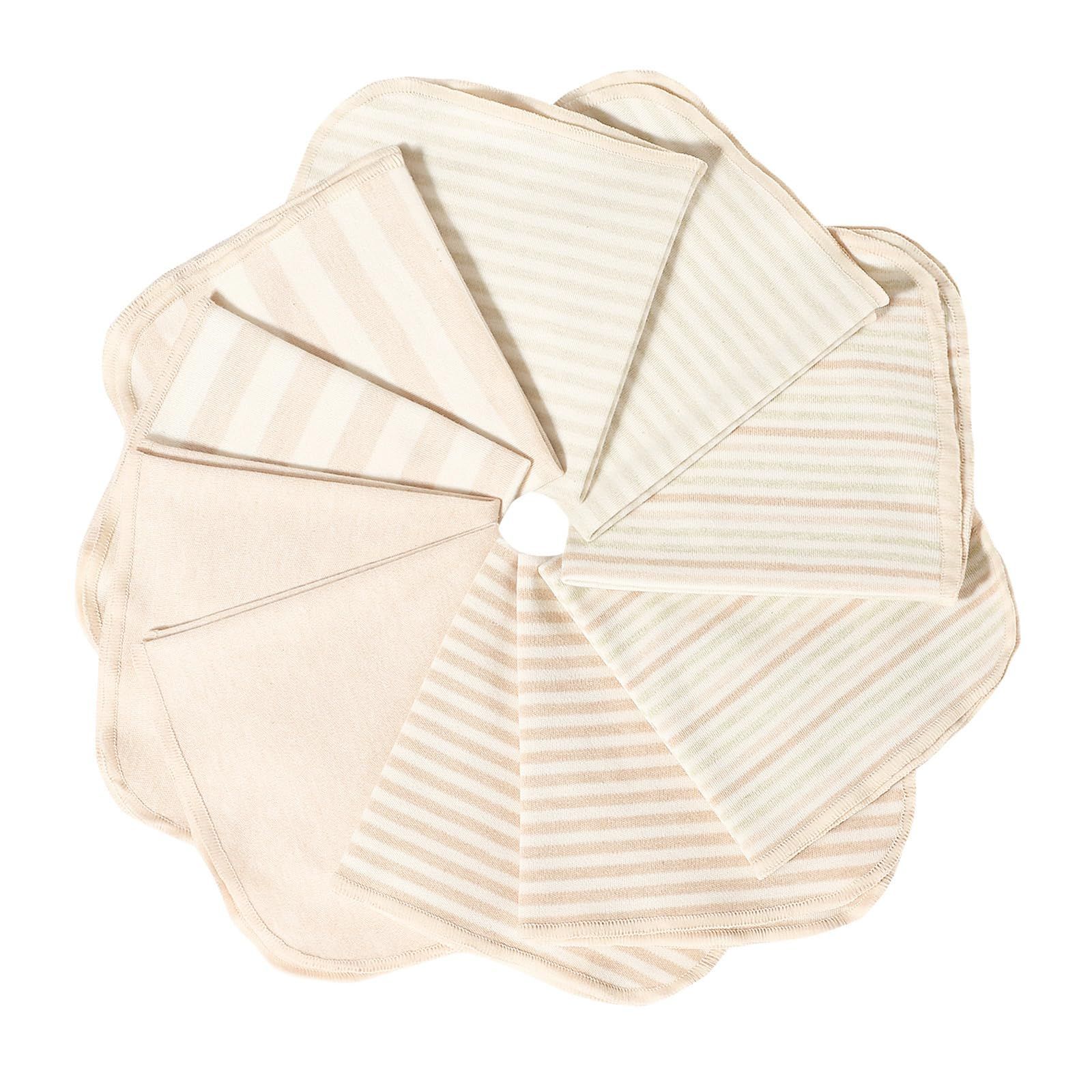 25 x 25㎝ ベビービブ 柔らかい 保育園用 オーガニックコットン ベビーハンカチ 赤ちゃん ハンカチ MOMSMENU