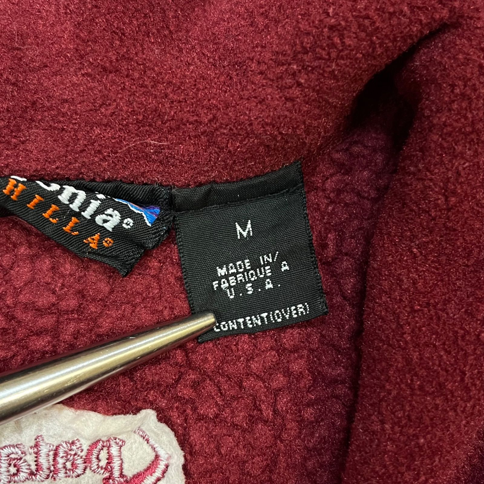 90s Patagonia オーバルロゴ シンチラ フリースジャケット 1996 USA製 