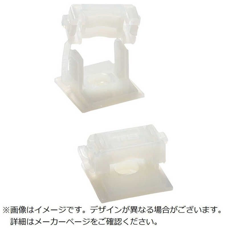 ABB TY-Rap 結束バンド用ラチェットクランプベース 粘着テープ付き ラチェットクランプベース標準 ナチュラル色 小袋 タイ幅最大6 mm 入り