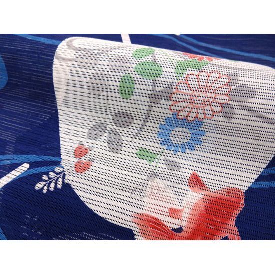 美品　夢工房　現代綿呂　単色　浴衣 着物　夏物　紺 000000028462-05-l.jpg?t=