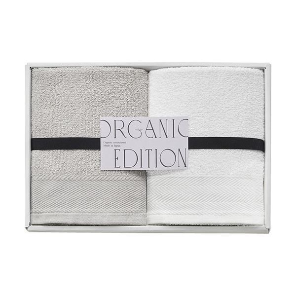 5セット オーガニックエディション オーガニックコットン使用国産フェイスタオル2P L9016526X5