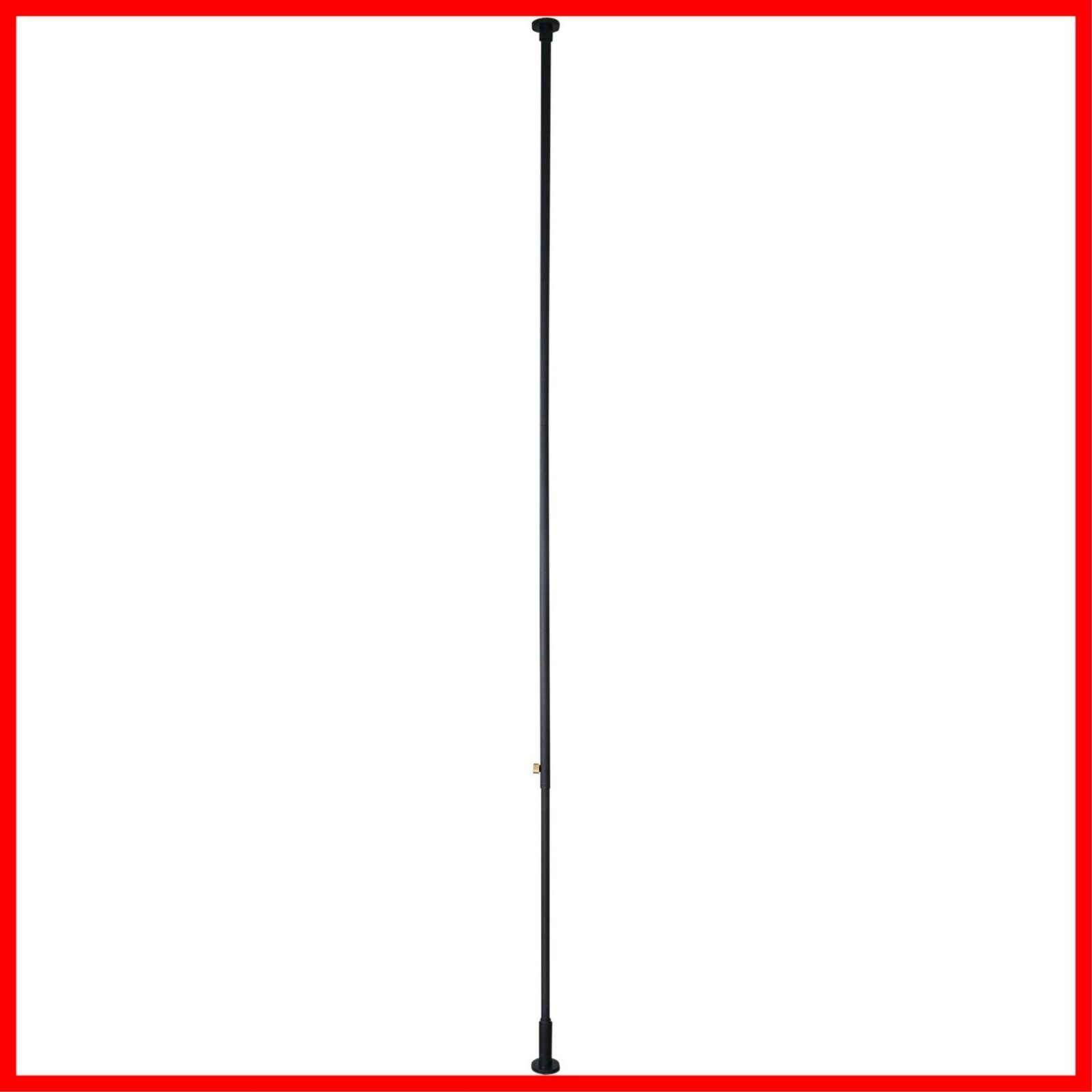 DRAW A LINE ドローアライン 003 Tension Rod C BlackテンションロッドC ブラック 縦 取付高さ200-275cm 耐荷重10kg D-C-BK