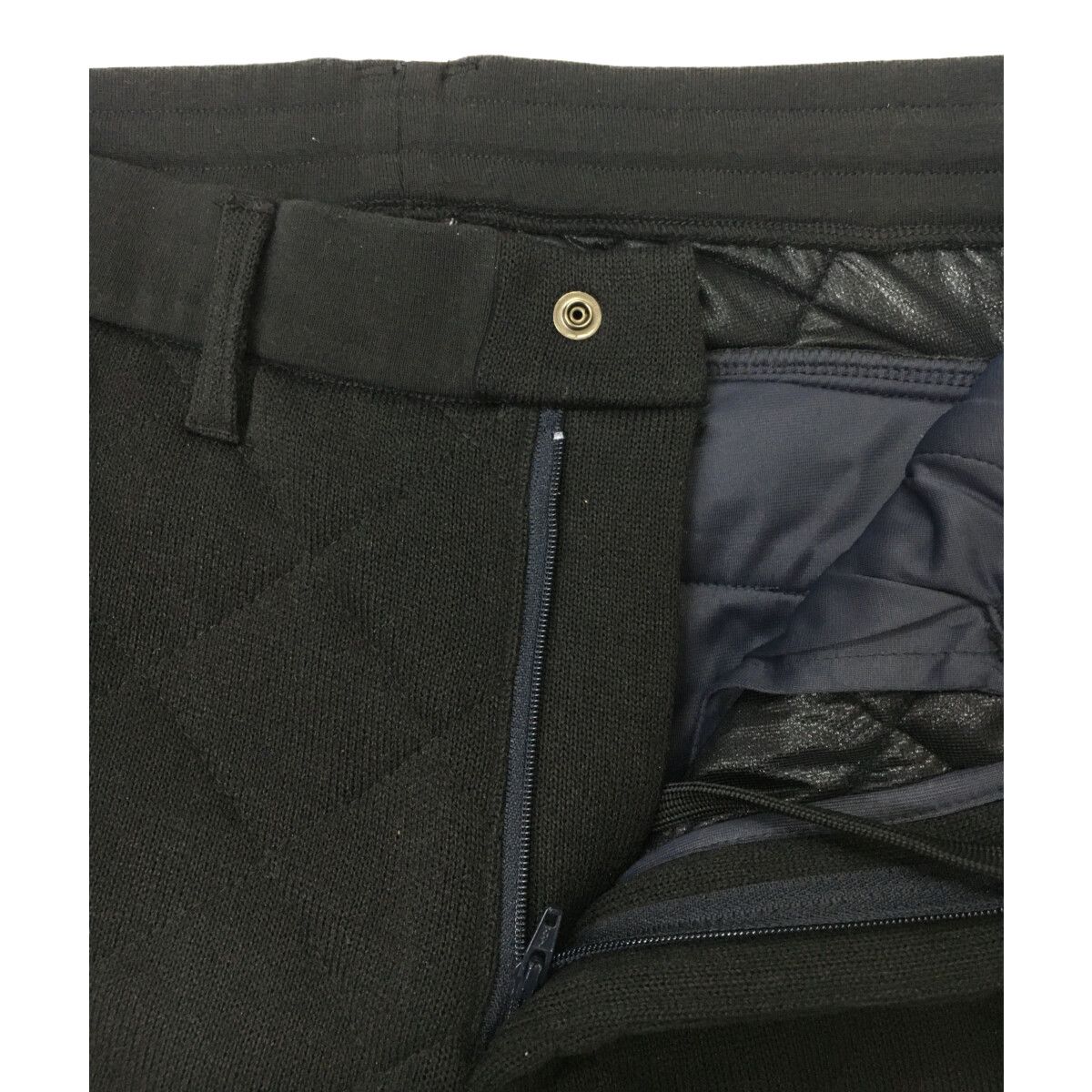 蓄熱　裏地付き　パーリーゲイツ　ジョガーパンツ　黒　キルティング　XXL〜4L 中古 メンズ パーリーゲイツ PEARLY GATES ジョガーパンツ 4(M) 黒