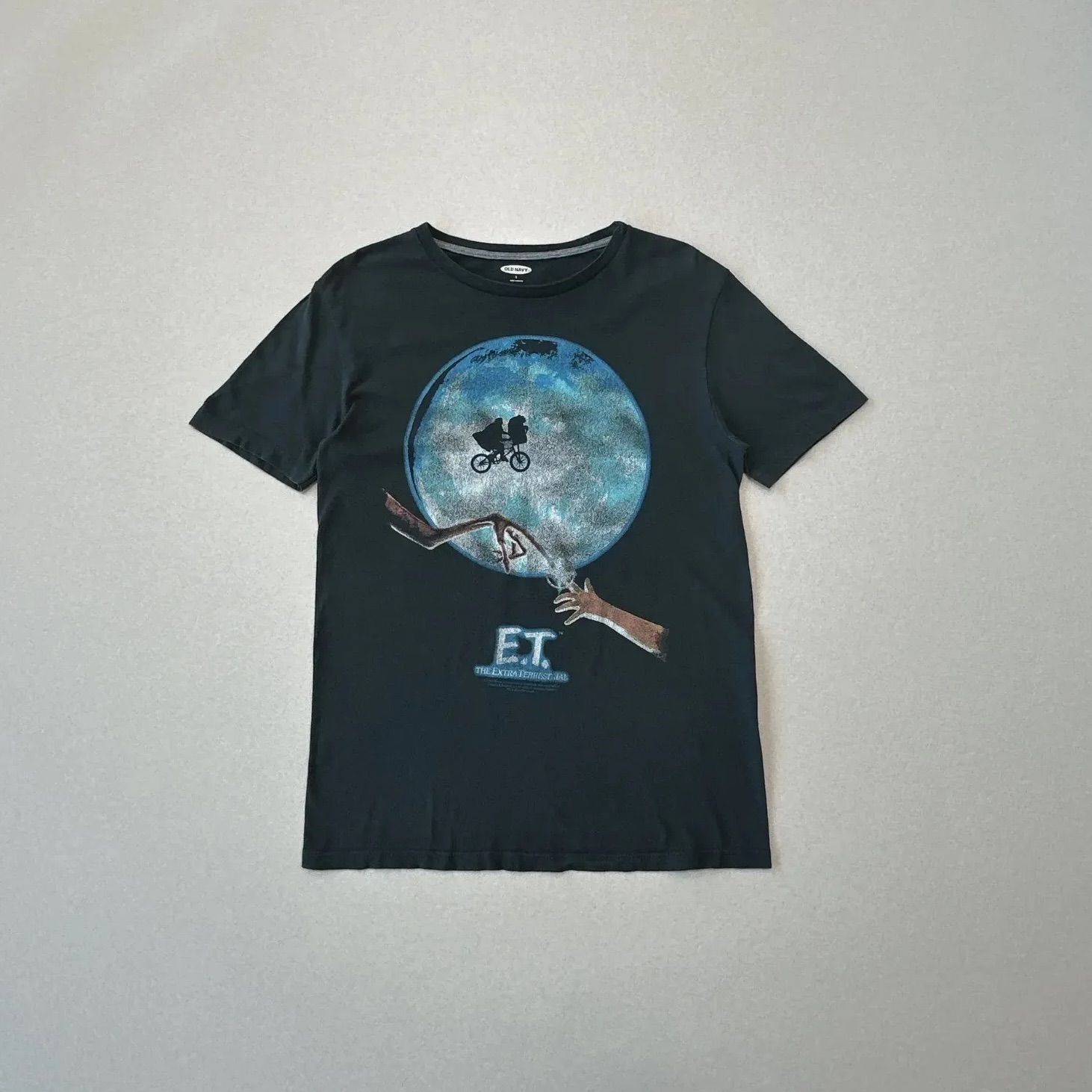 vintage ヴィンテージ ユニバーサルスタジオ E.T. Tシャツ ネイビー オールドネイビー 映画 E.T. プリントTシャツ ユニバーサル