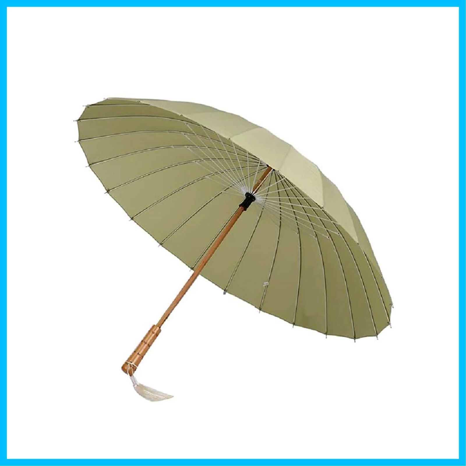【新品未使用】梅雨 対策 兼用 木製 雨 手元 長傘 晴れ 紳士傘 24本骨 雨傘 軽い 番傘 撥水 和風 耐風 和傘 グラスファイバー