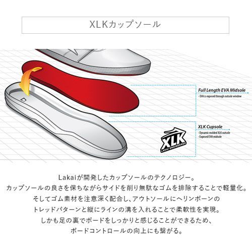 LAKAI ATLANTIC バーガンディ/ガム スエード ラカイ スニーカー スケートシューズ