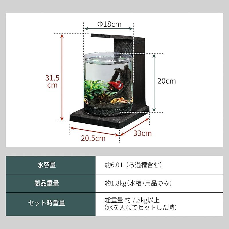 ジェックス GEX グラスアクア PERCO C-Charcoal Black オールインワン