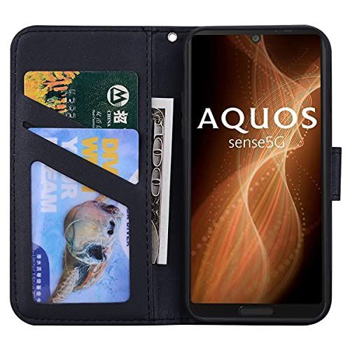 おすすめ】 AQUOS sense4/4 lite/4 basic/5G_黒パンダ AQUOS sense5G