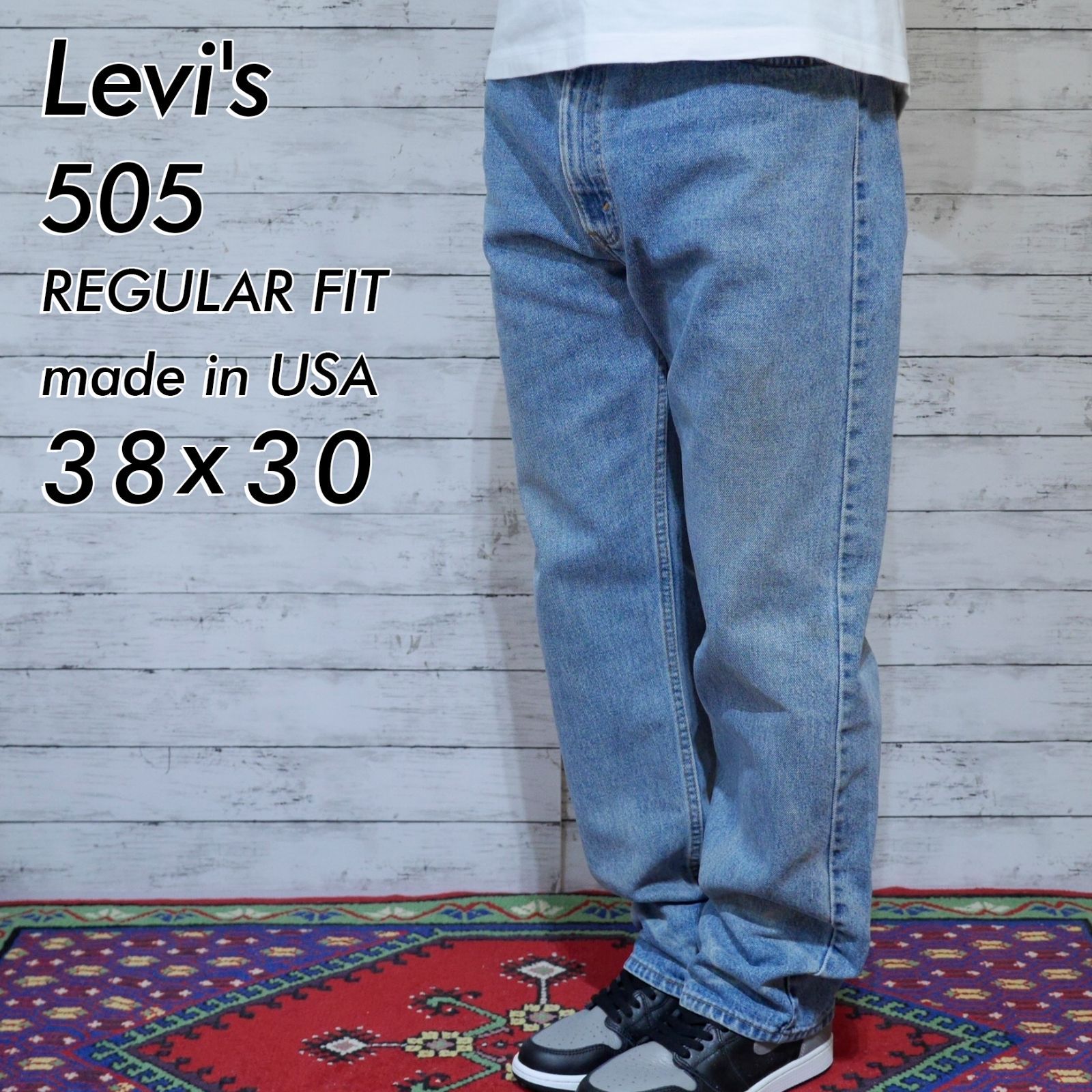 Levi's 505 レギュラーフィット デニム W38 L30 Levi's リーバイス 【levis】#505 Regular Fit Men's Jeans