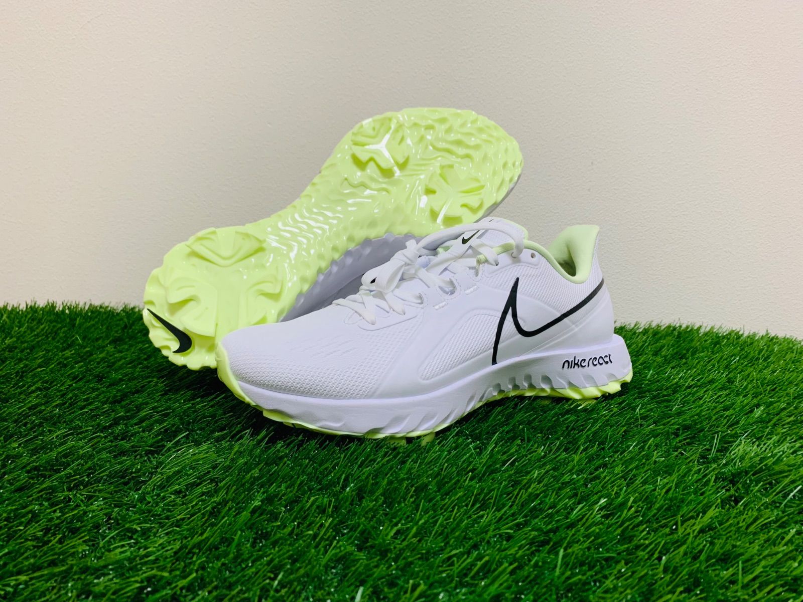 Nike React ホワイト ゴルフシューズ 27cm