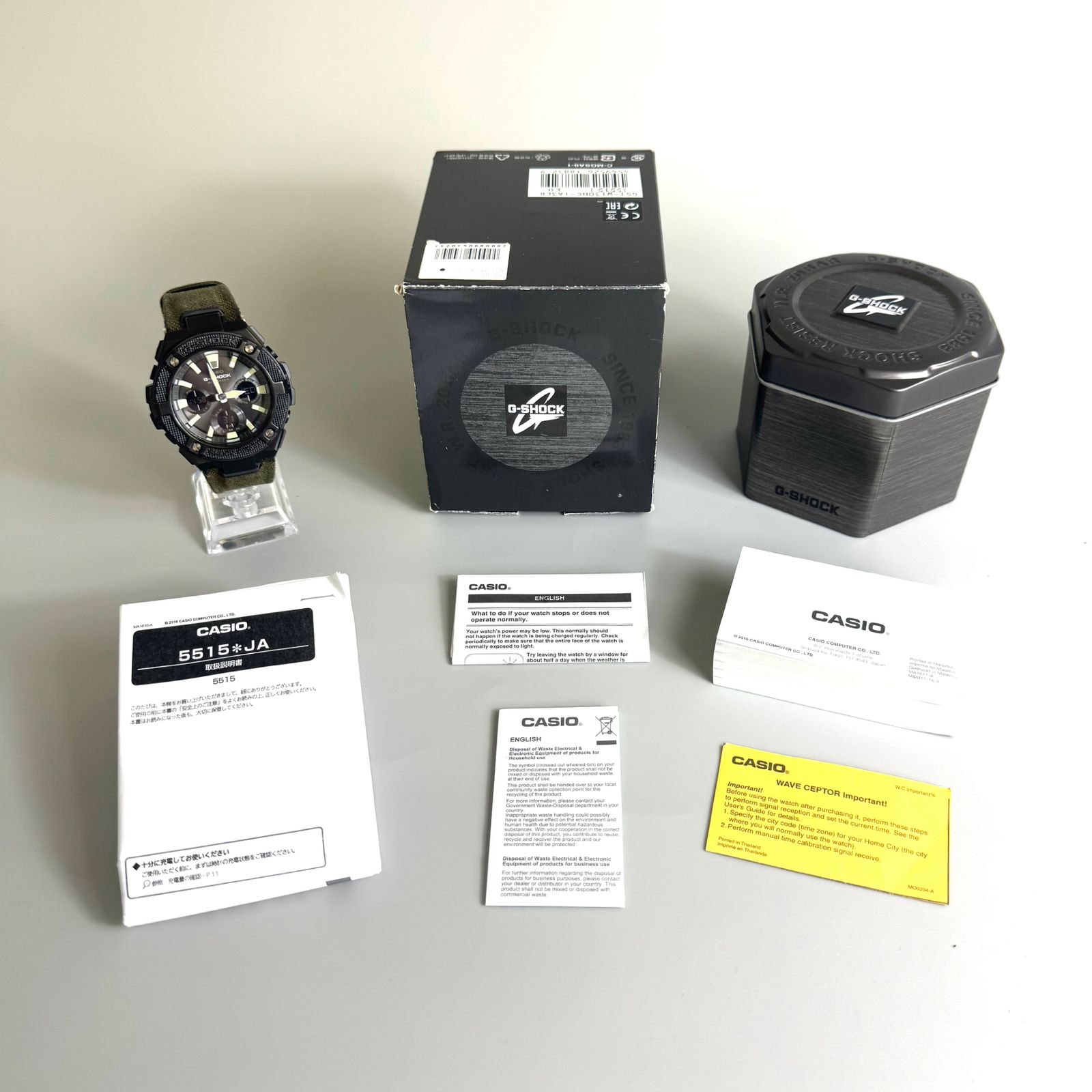 美品】カシオ CASIO ジーショック G-SHOCK G–STEEL GST-W130BC-1A3JF 