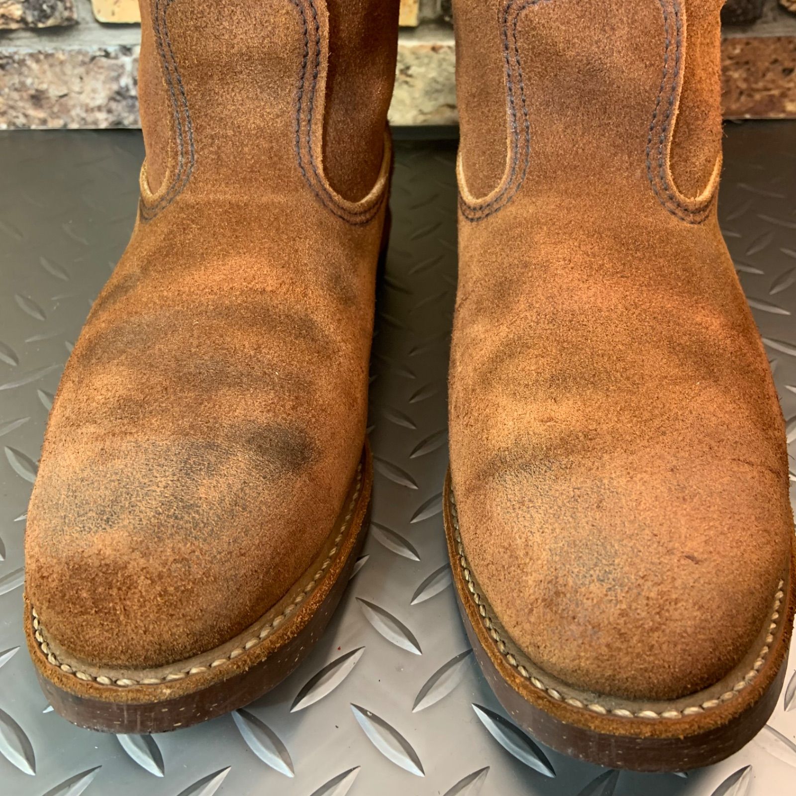 ☆REDWING 8189 ペコスブーツ 2007年製 US8.5E (24L2-8189-85) レッド