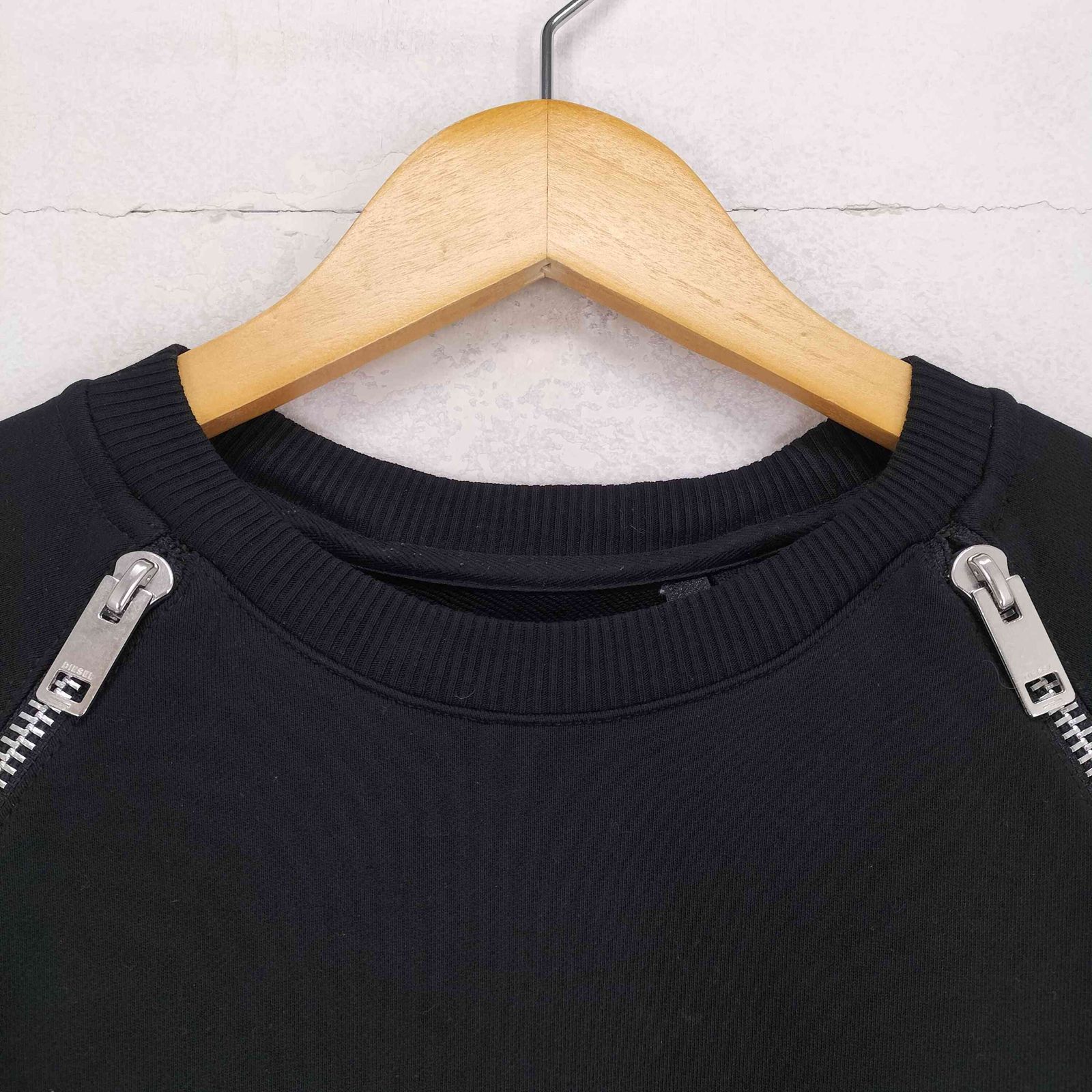ディーゼル DIESEL ショルダージップラインラグランスウェット メンズ 