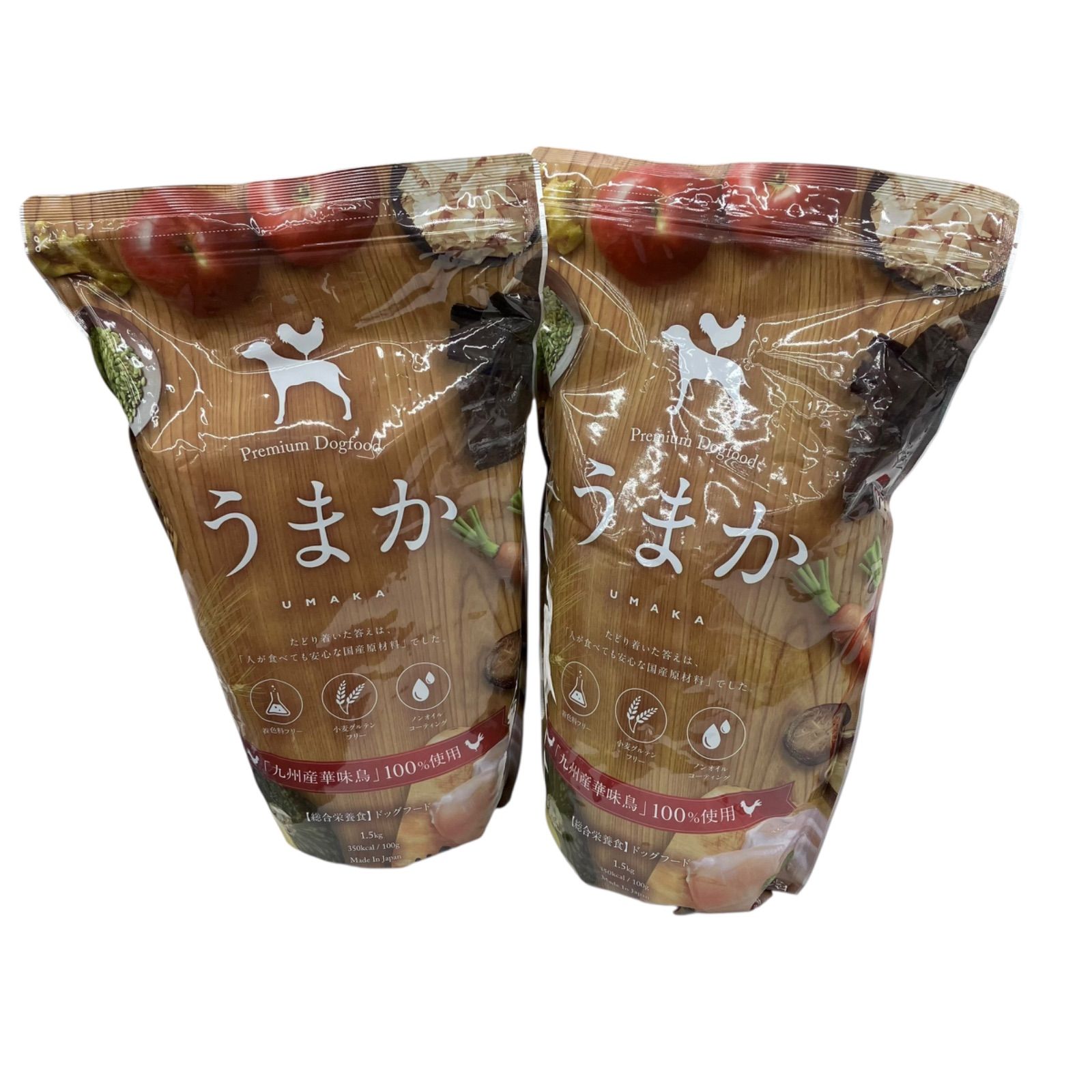 186000 うまか プレミアムドッグフード 1.5kg 賞味期限：2025年