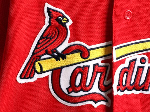 USA製 MLB Majestic カージナルス ベースボール シャツ L 野球 お得なクーポン配布中!】 USA製 MLB Majestic カージナルス