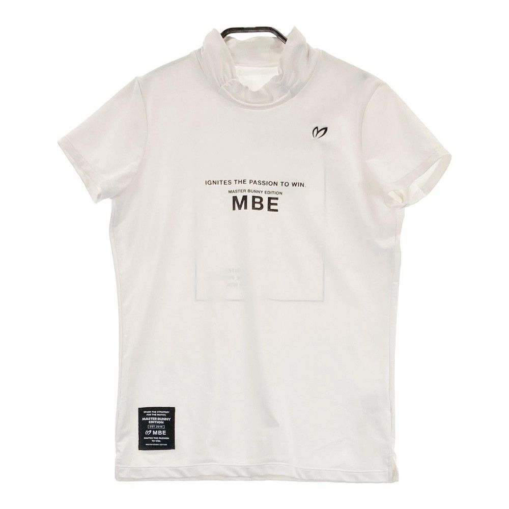 サイズ：1 MASTER BUNNY EDITION マスターバニーエディション 2023年モデル ハイネック 半袖Tシャツ  ホワイト系 [240101306856] ゴルフウェア レディース ストスト サイズ：1 MASTER BUNNY EDITION マスターバニーエディション