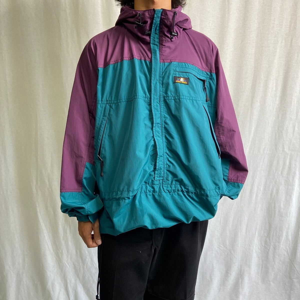 絶妙なデザイン SIERRA 90年代 DESIGNS ナイロンアノラック シエラデザイン ジャケット・アウター