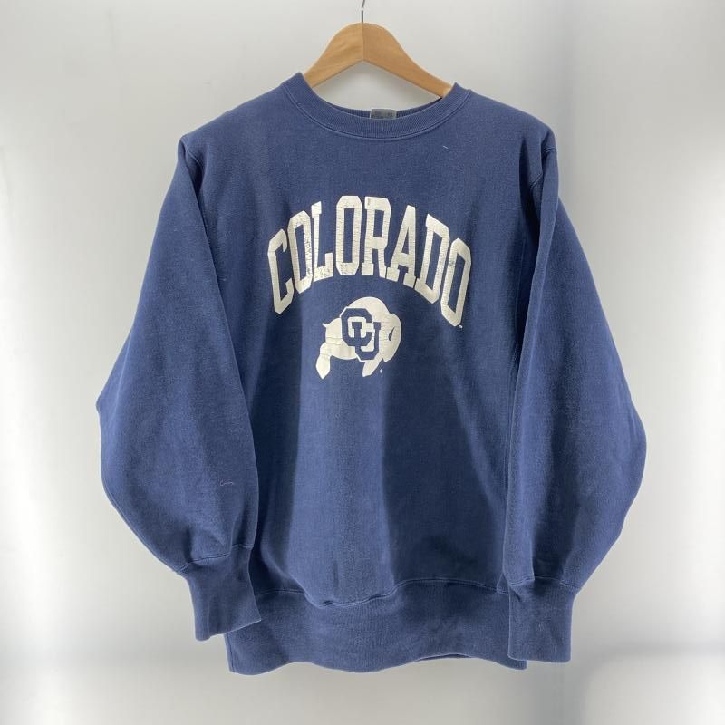 中古】Champion 90s USA製 リバースウィーブ“COLORADO”ネイビー