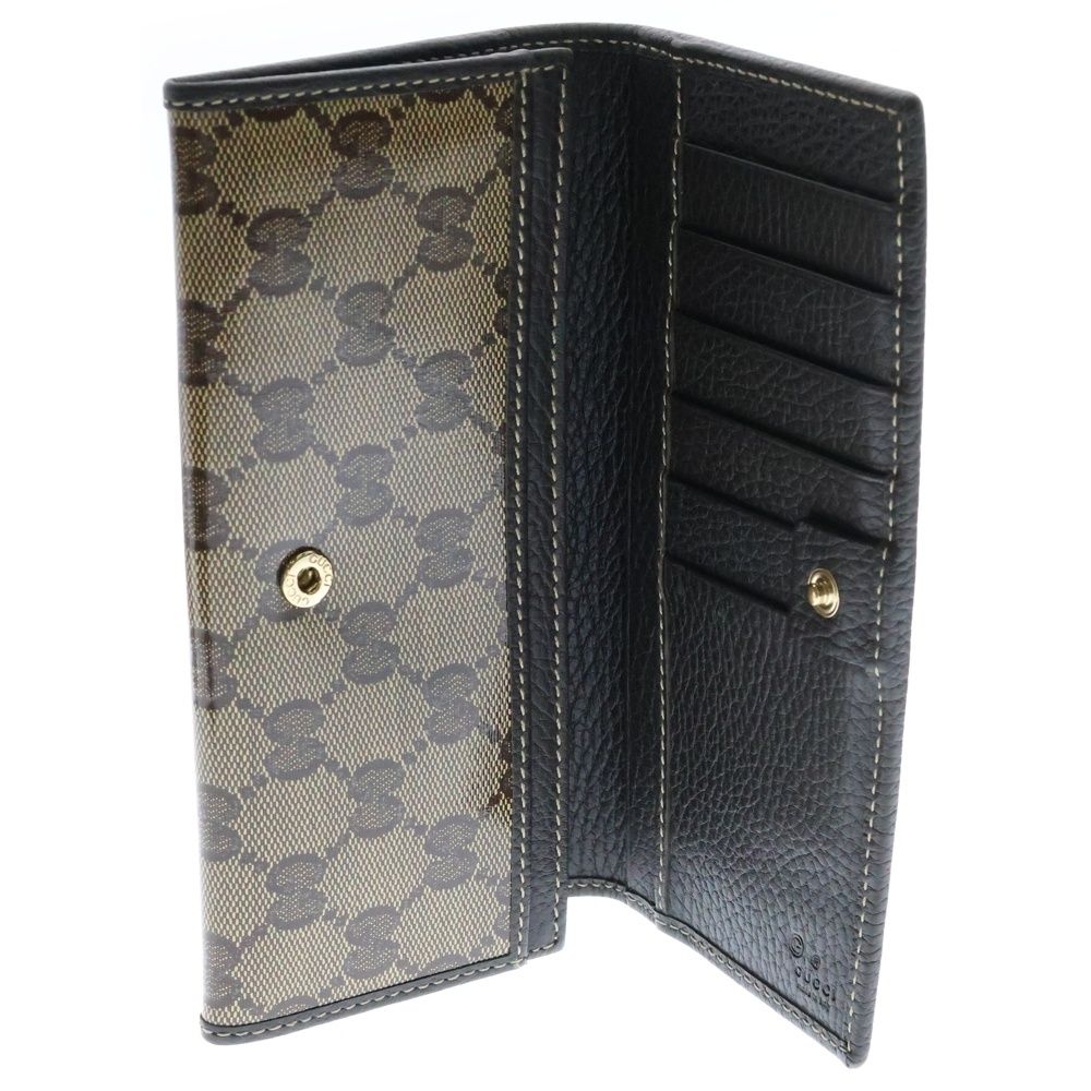 GUCCI (グッチ) GGクリスタル 二つ折り長財布 ロングウォレット  