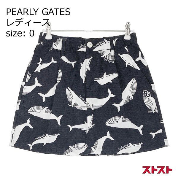 PEARLY GATES パーリーゲイツ シアサッカー スカート クジラ 総