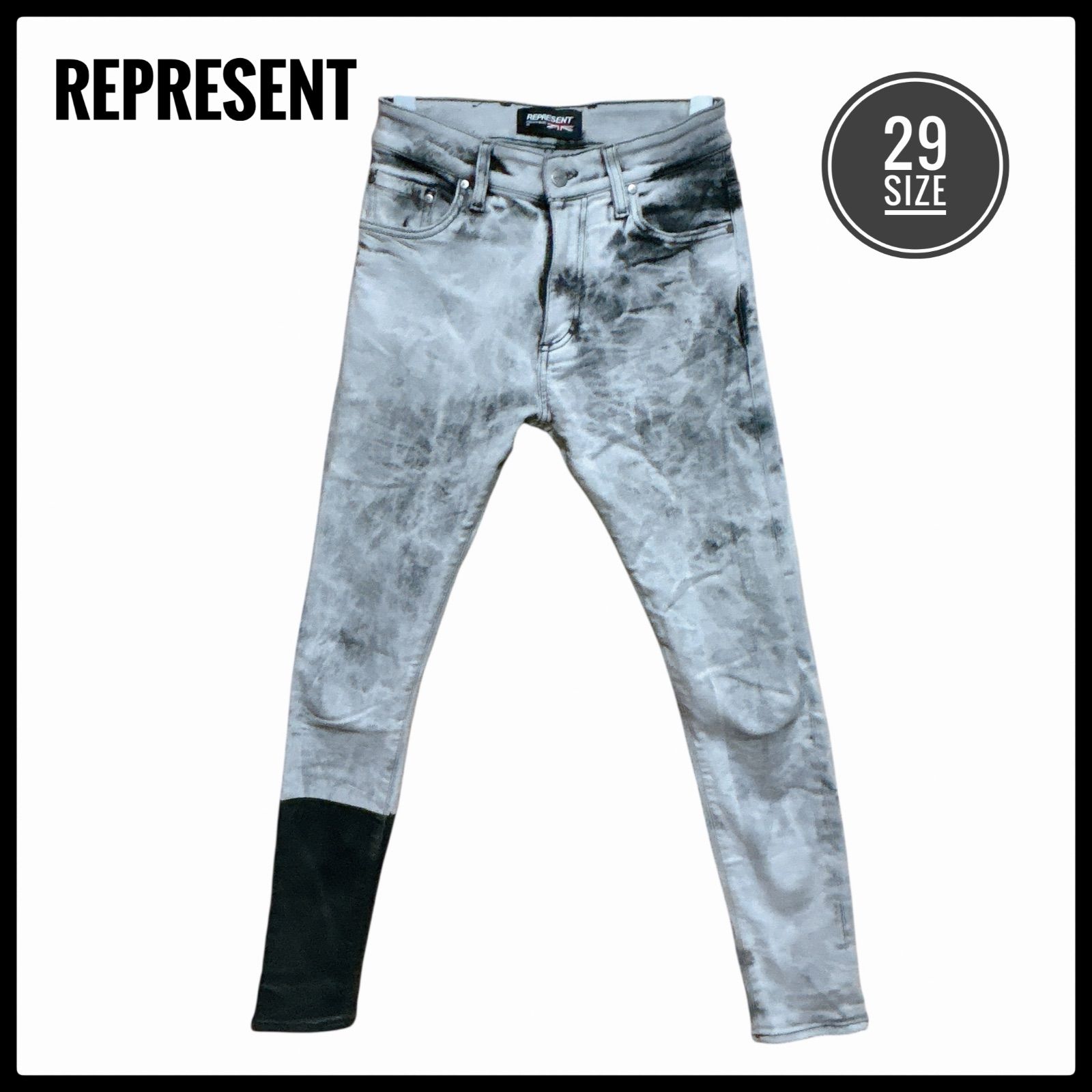 REPRESENT リプレゼント ケミカルウォッシュ スキニーパンツ 29 デニム 