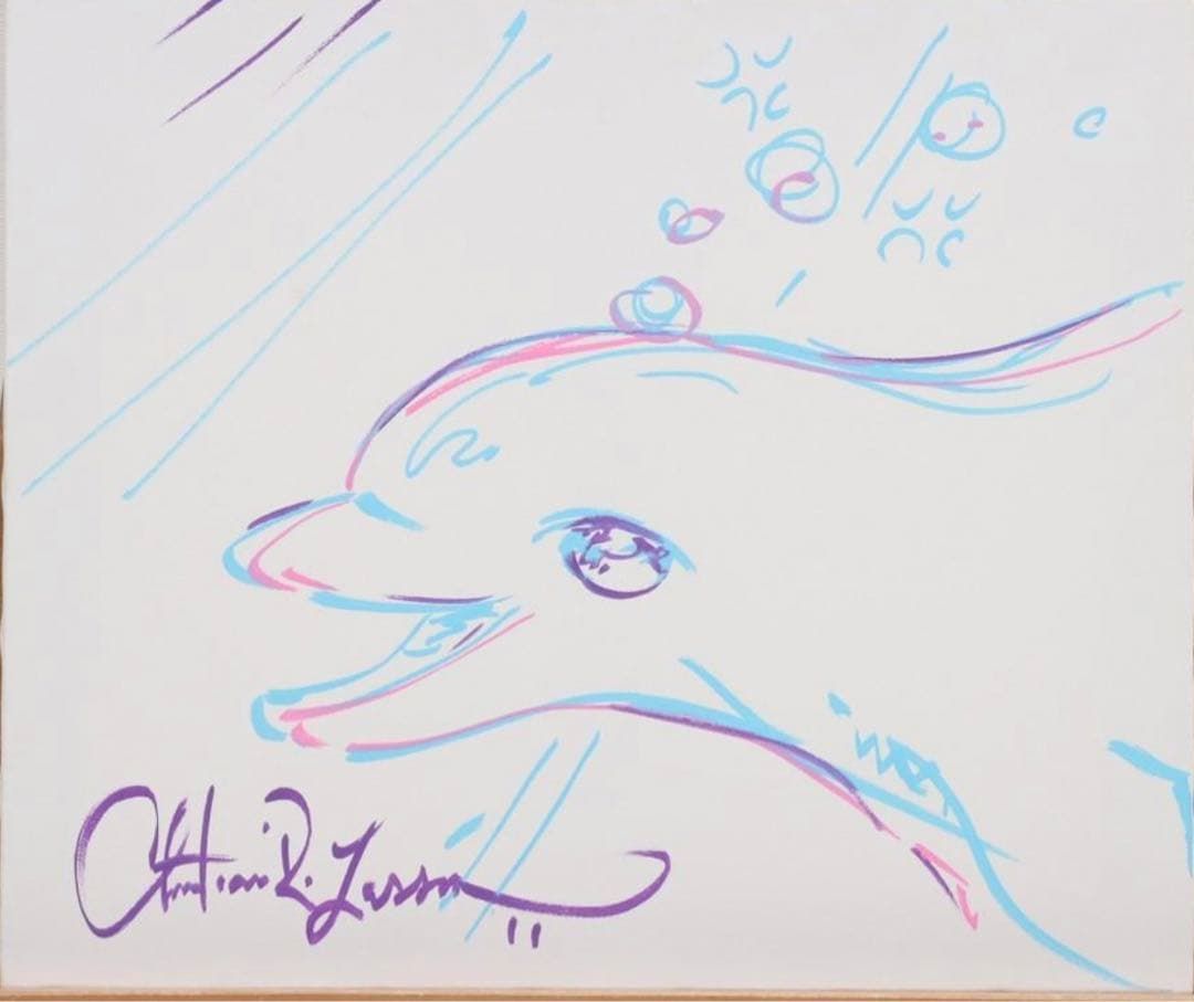 クリスチャン ラッセン 本人作 キャンバス 38×45.5cm サイン有