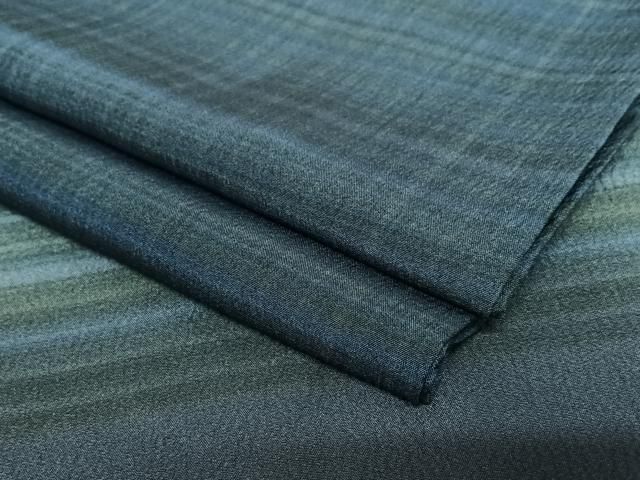 平和屋着物●男性　長襦袢　無双仕立て　格子　暈し染め　正絹　逸品　AAAZ7386zg 平和屋着物○男性 長襦袢 無双仕立て 格子 暈し染め 正絹 逸品 AAAZ7386zg