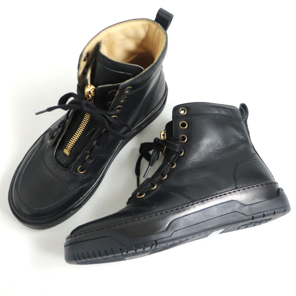 ダンヒル　ブーツ 未使用品□dunhill/ダンヒル センタージップ/レースアップ