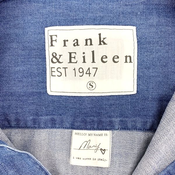 Frank&Eileen Luke/インディゴデニムシャツ Frank&Eileen フランク&アイリーン LUKE ITALIAN INDIGO ルーク